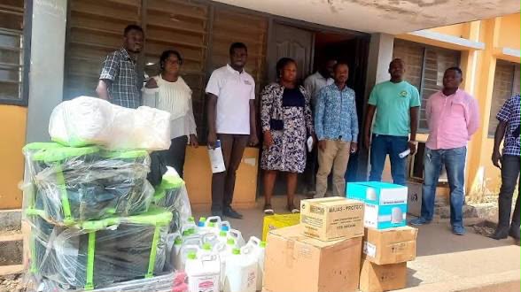 Community members collecting clean water